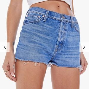 NWT Mother Denim DITCHER CUT OFF SHORT ROMAINE CALM